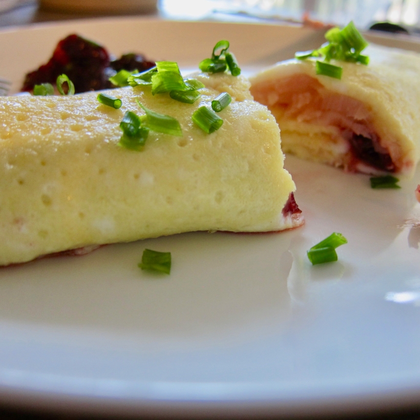 smoked salmon omelet