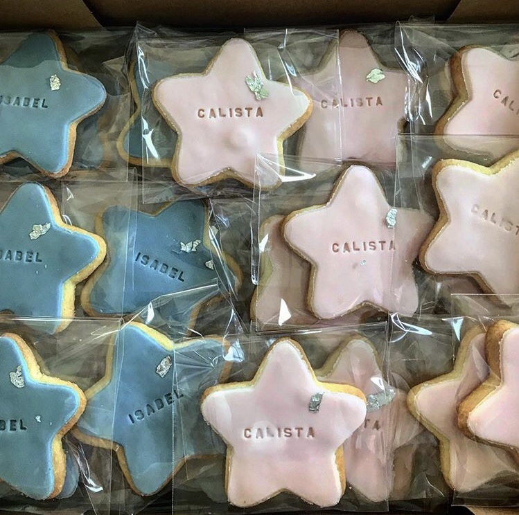 baby shower star cookies