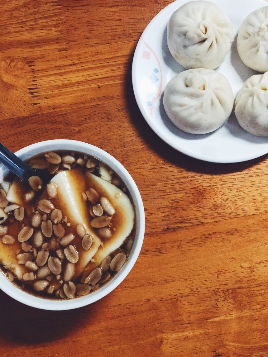 sweet tofu and peanuts